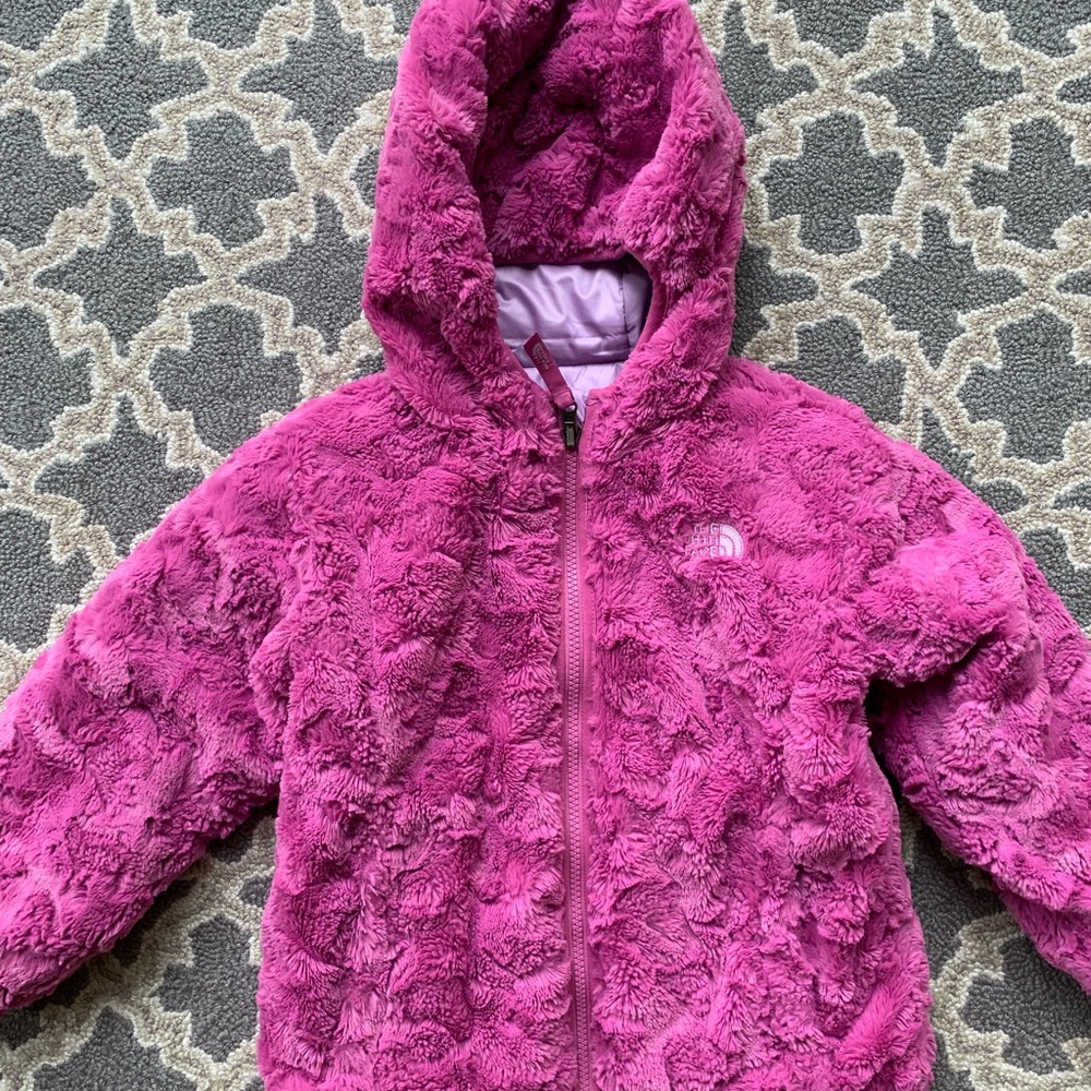 The North Face girls reversible coat size 5